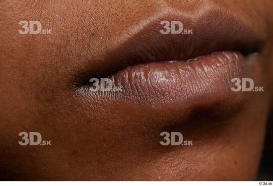 Face Mouth Skin Woman Black Chubby Studio photo references