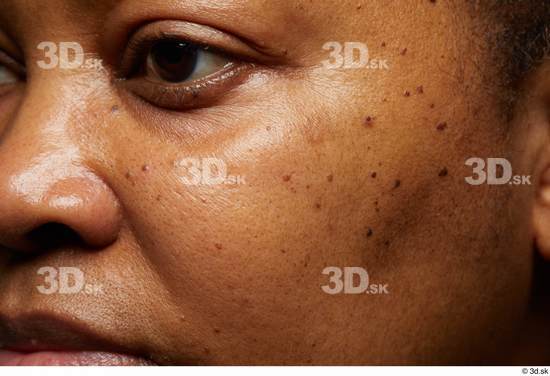 Eye Face Nose Cheek Skin Woman Black Chubby Studio photo references
