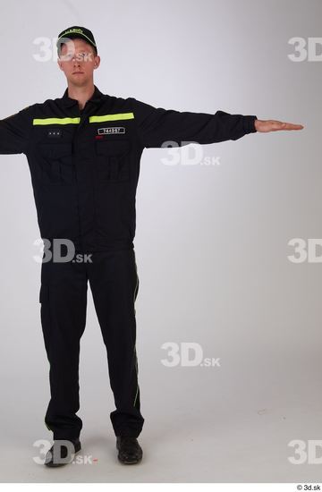 Whole Body Man T poses Slim Standing Street photo references