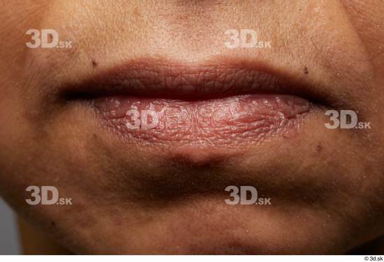 Face Mouth Skin Woman Black Slim