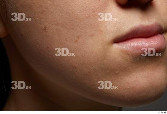 Face Mouth Cheek Skin Woman White Slim Studio photo references