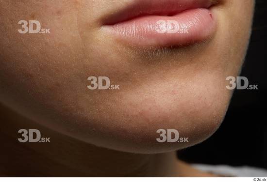 Face Mouth Skin Woman White Slim Studio photo references