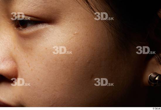 Eye Face Cheek Skin Woman Asian Slim Studio photo references