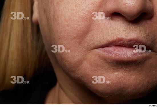 Face Mouth Nose Skin Woman Chubby Wrinkles Studio photo references