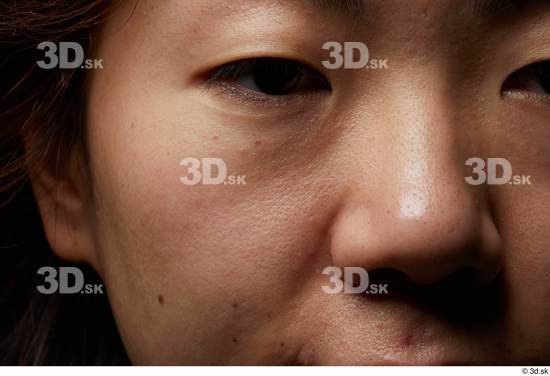 Eye Face Nose Cheek Skin Woman Asian Slim Studio photo references