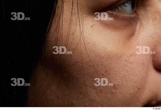 Face Cheek Skin Woman White Slim Studio photo references