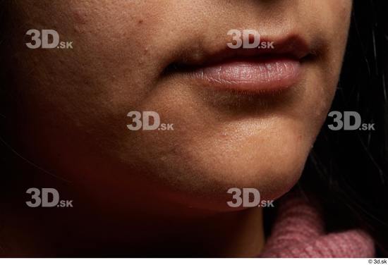 Face Mouth Skin Woman White Slim Studio photo references