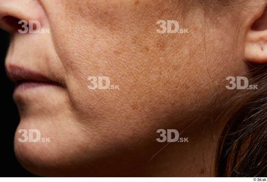 Face Mouth Cheek Skin Woman Slim Wrinkles Studio photo references