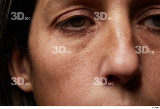 Eye Face Nose Cheek Skin Woman Slim Wrinkles Studio photo references