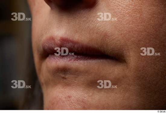 Face Mouth Skin Woman Slim Wrinkles Studio photo references