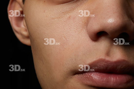 Face Mouth Cheek Ear Skin Man Slim Studio photo references