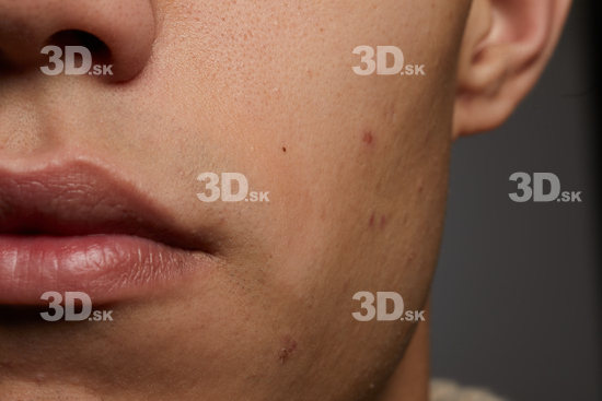 Face Mouth Cheek Ear Skin Man Slim Studio photo references