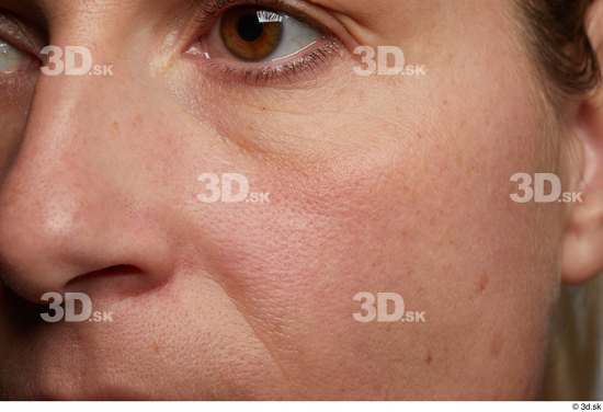 Eye Face Nose Cheek Skin Woman Slim Wrinkles Studio photo references
