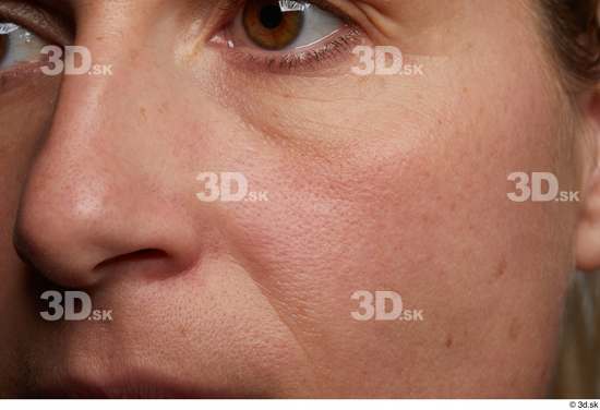 Eye Face Nose Cheek Skin Woman Slim Wrinkles Studio photo references