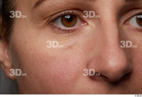 Eye Face Nose Cheek Skin Woman Slim Wrinkles Studio photo references