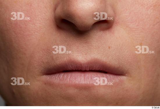 Face Mouth Nose Skin Woman Slim Wrinkles Studio photo references