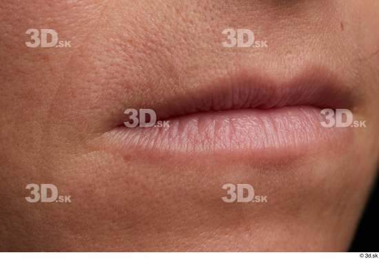 Face Mouth Skin Woman Slim Wrinkles Studio photo references