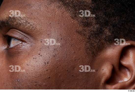 Eye Face Cheek Ear Hair Skin Man Black Slim Studio photo references