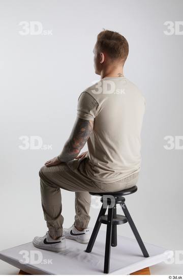 Man White Athletic Male Studio Poses