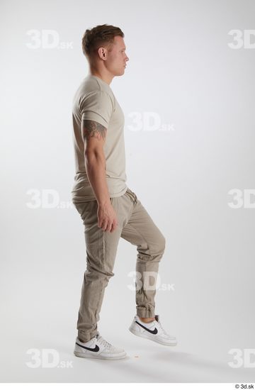 Man White Athletic Male Studio Poses