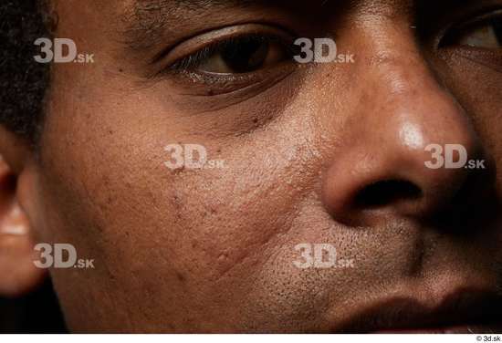 Face Nose Cheek Skin Man Black Slim Studio photo references