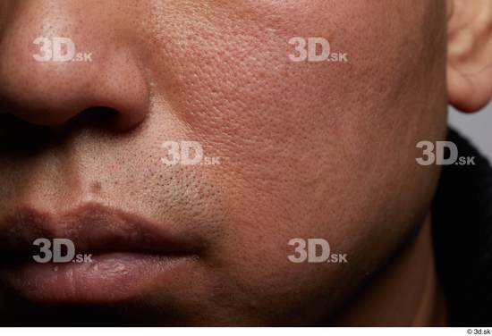 Face Mouth Nose Cheek Skin Man Asian Slim Studio photo references