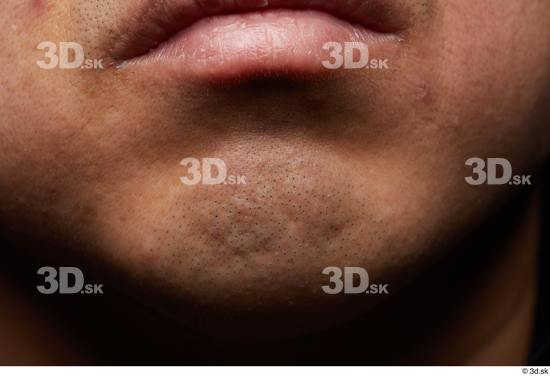 Face Mouth Skin Man Asian Slim Studio photo references