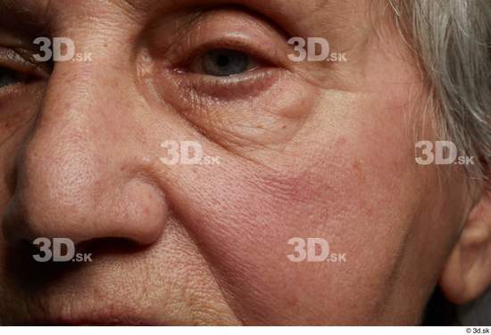 and more Eye Face Nose Cheek Skin Woman White Chubby Wrinkles Studio photo references