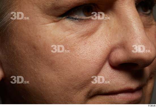 Face Mouth Nose Cheek Skin Woman White Chubby Wrinkles Studio photo references