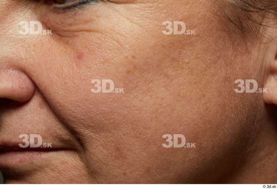 Face Mouth Cheek Skin Woman White Chubby Wrinkles Studio photo references