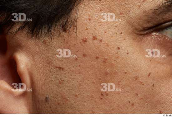 Face Cheek Hair Skin Man Slim Wrinkles Studio photo references