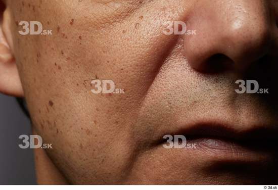 Face Mouth Nose Cheek Skin Man Slim Wrinkles Studio photo references