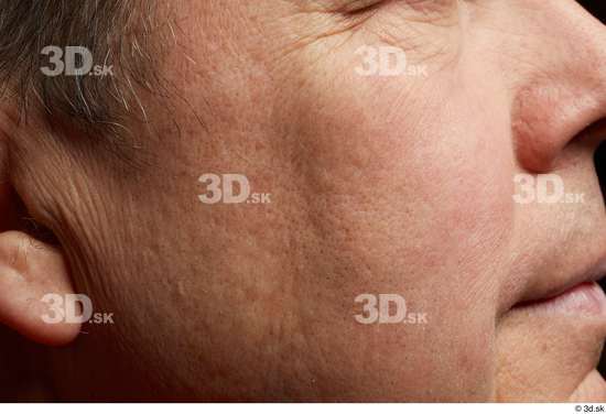 Face Cheek Skin Man Chubby Wrinkles Studio photo references