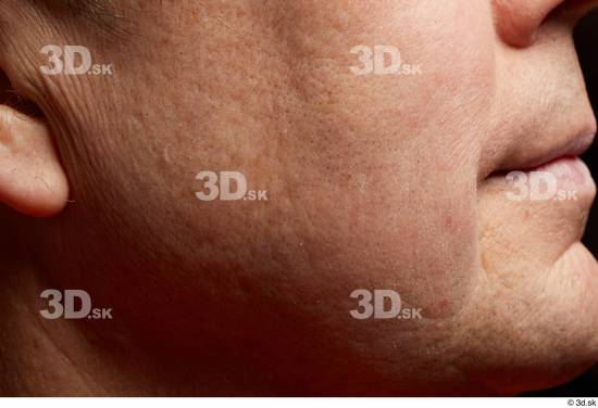 Face Mouth Cheek Skin Man Chubby Wrinkles Studio photo references