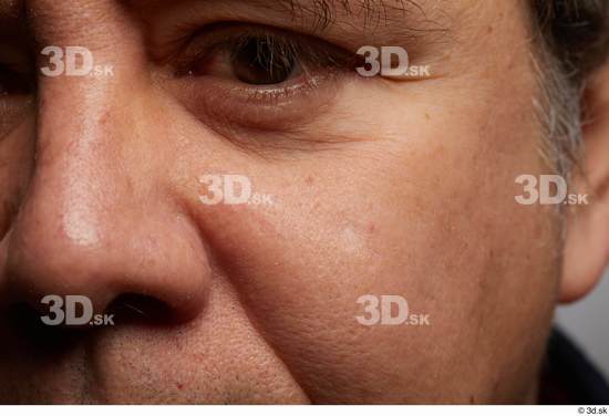 Eye Face Nose Cheek Skin Man Chubby Wrinkles Studio photo references