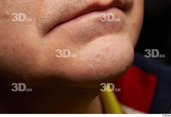 Face Mouth Skin Man Chubby Wrinkles Studio photo references