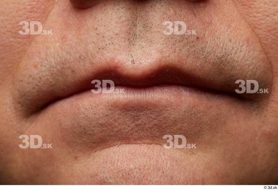 Face Mouth Skin Man Chubby Wrinkles Studio photo references