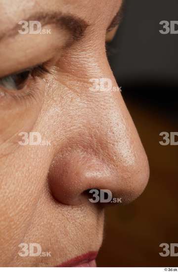 Face Nose Skin Woman Chubby Wrinkles Studio photo references