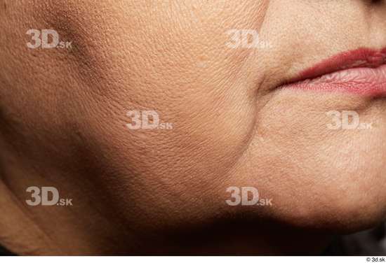 Face Mouth Cheek Skin Woman Chubby Wrinkles Studio photo references