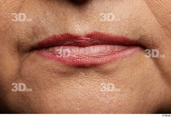 Face Mouth Skin Woman Chubby Wrinkles Studio photo references