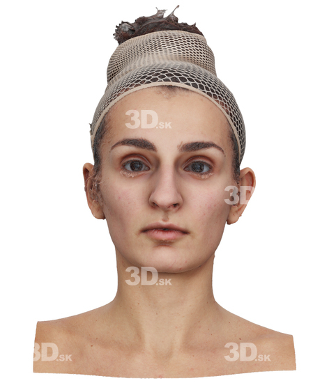 Head Woman 3D Neutral Raw Indian