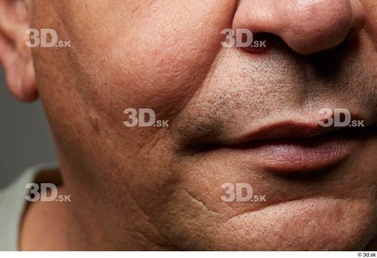 Mouth Nose Cheek Skin Man Chubby Wrinkles Studio photo references