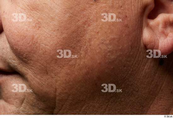 Cheek Ear Skin Man Chubby Wrinkles Studio photo references