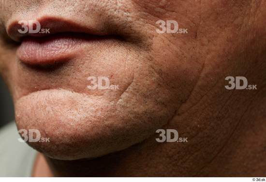 Mouth Skin Man Chubby Wrinkles Studio photo references