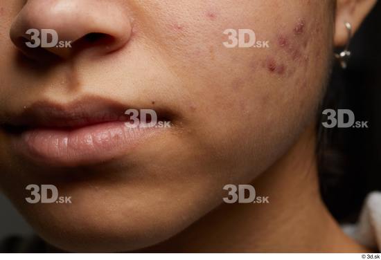 Face Mouth Nose Cheek Skin Woman Asian Slim Studio photo references