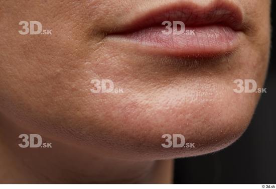 Mouth Skin Woman White Slim Studio photo references