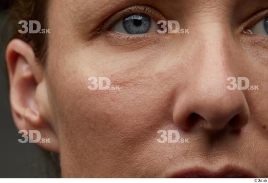 Eye Nose Cheek Skin Woman White Slim Studio photo references