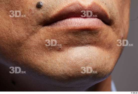 Mouth Skin Man Slim Studio photo references