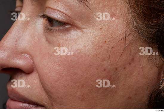 Eye Face Mouth Nose Cheek Hair Skin Woman Slim Wrinkles Studio photo references