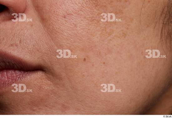 Face Mouth Cheek Skin Woman Slim Wrinkles Studio photo references
